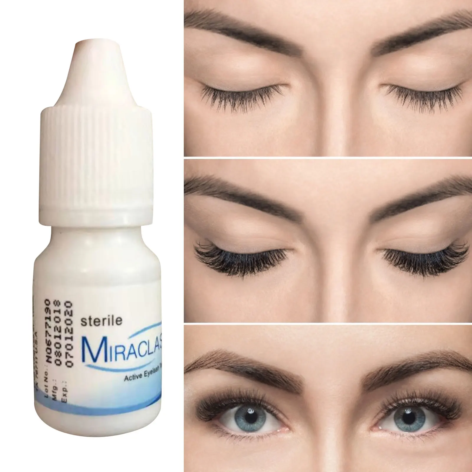 

7 Days Eyelash Growth Enhancer Eyelashes Longer Fuller Thicker Treatment Eye Lashes Serum Mascara Lengthening Eyebrow Growth