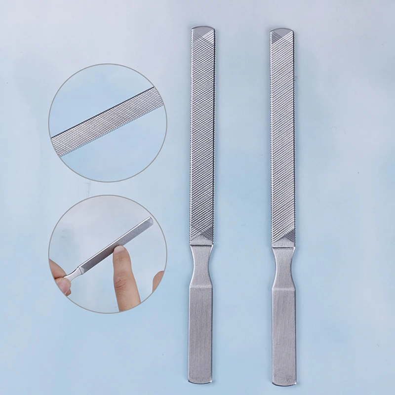 1PC High Quality Stainless Steel Nail File Polishing Article Manicure Pedicure Scrub Article Nail Tool