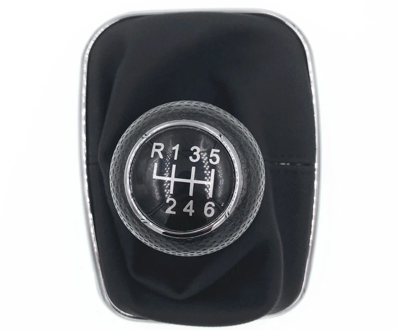 Черный 6 скоростей Ручка Переключения рулевого механизма автомобиля рычаг