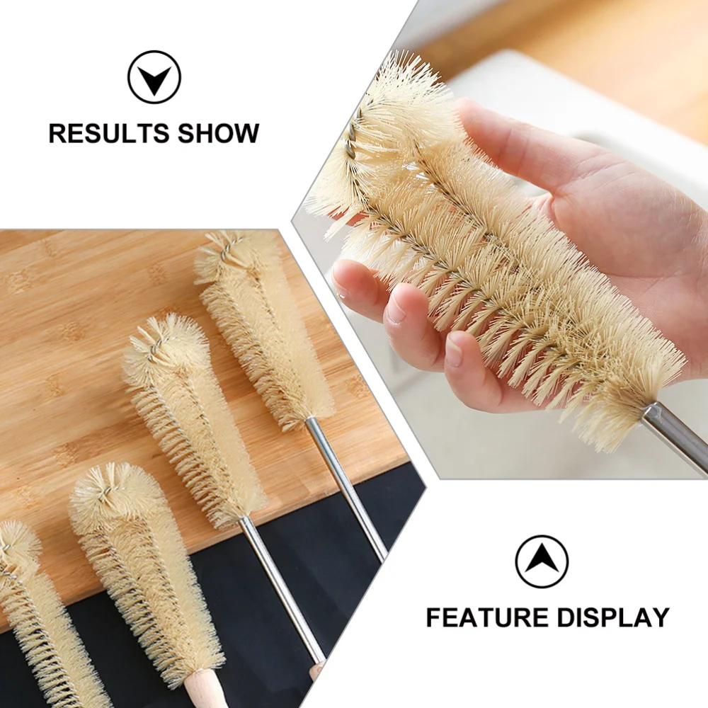 

1 Set 4Pcs Baby Bottle Brushes High Speeds Blender Long Handle Cleaning Brushes