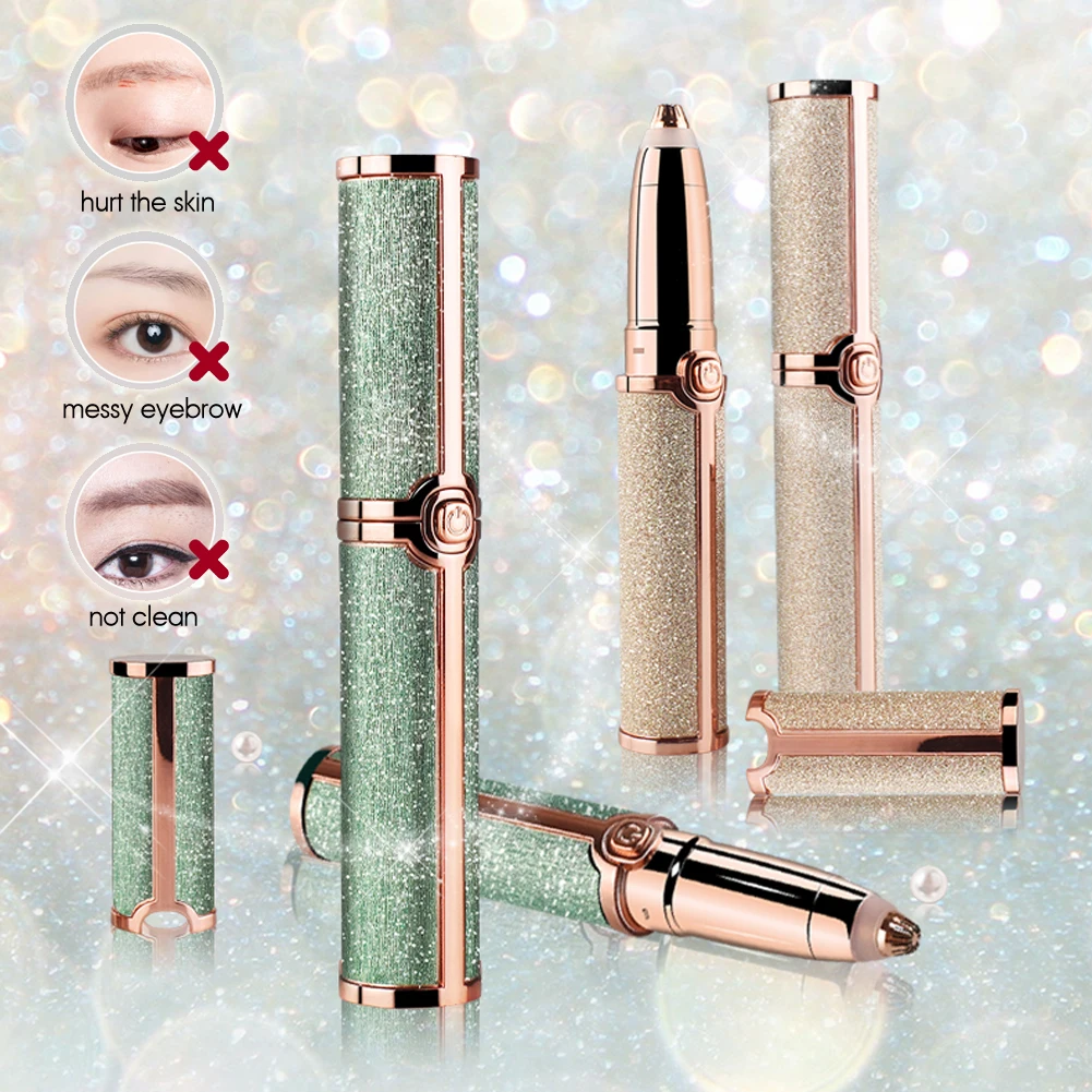 

Usb Electric Eyebrow Trimmer Epilator Painless Women's Shaver Electric Eye Brow Hair Trimmer Women Face Epilator Razors Knife