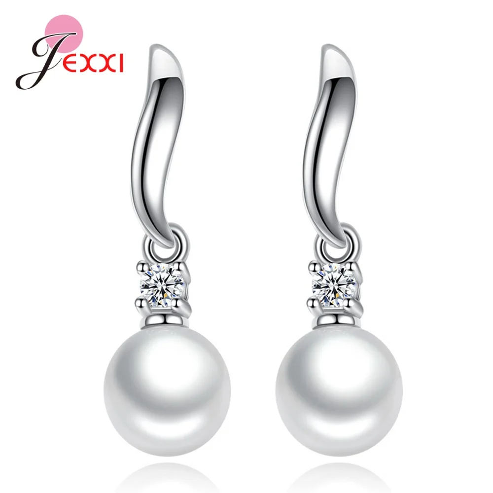 Настоящее 925 пробы серебряные очаровательные Роскошные серьги капли с