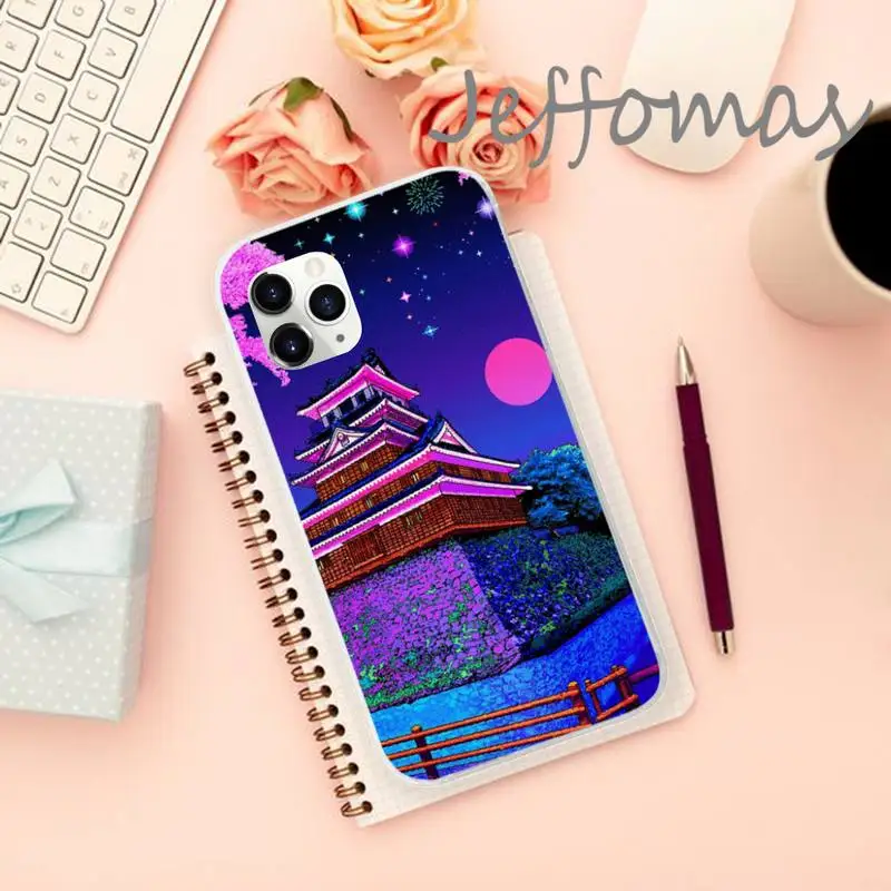 

Art Pixel Aesthetic Phone Case Transparent for iPhone 11 12 mini pro XS MAX 8 7 6 6S Plus X 5S SE 2020 XR
