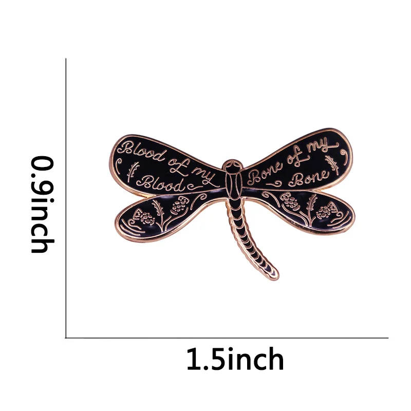 Брошь в форме стрекозы Outlander металлическая эмалированная брошь на булавке лацкан