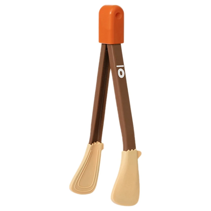 

Silicone Food Tong Heat-Resistant Non-Slip Bread Serving Tong Cooking Clip Clamp BBQ Salad Tongs Kitchen Supplies