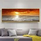 Картина на холсте с изображением восхода Морского Пейзажа, настенный постер и принты с морским пейзажем, для украшения гостиной