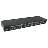 small size 8 ports usb 2 0 external kvm switch box manual switcher support for 1920x1440 vga splitter adapter