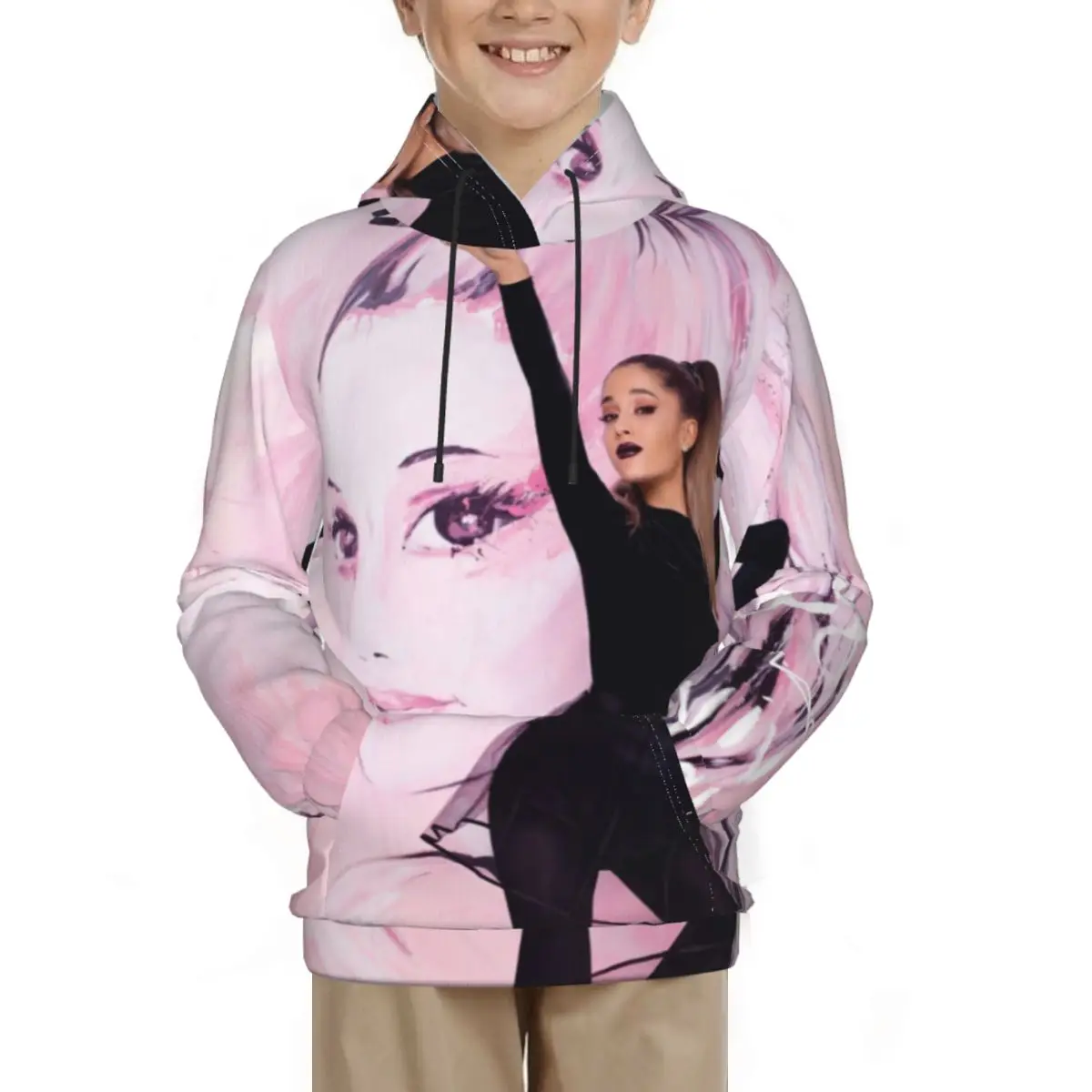 

Ariana Grande Oversize Girls Thick Hoodies 2021 Spring Fashion girl Streetwear Outfit Boyfriend Loose Hoodies Unisex Women Chic