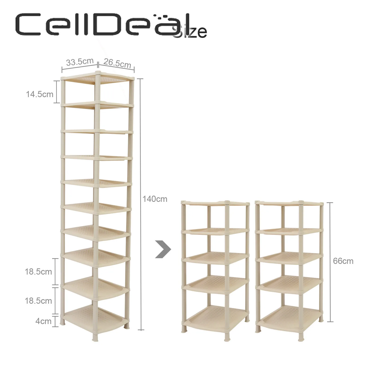 

Removable Shoes Cabinet 10 Layers Plastic Shoes Rack Simple Practical DIY Storage Organizer Dust-Shelves Multi-Functional Stand
