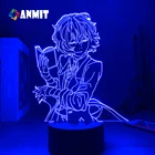 Светодиодный ночник аниме Аватар Bungo бродячие собаки Осаму дадзай лампа сенсорный ночсветильник детский ночной светодиодный светильник льник