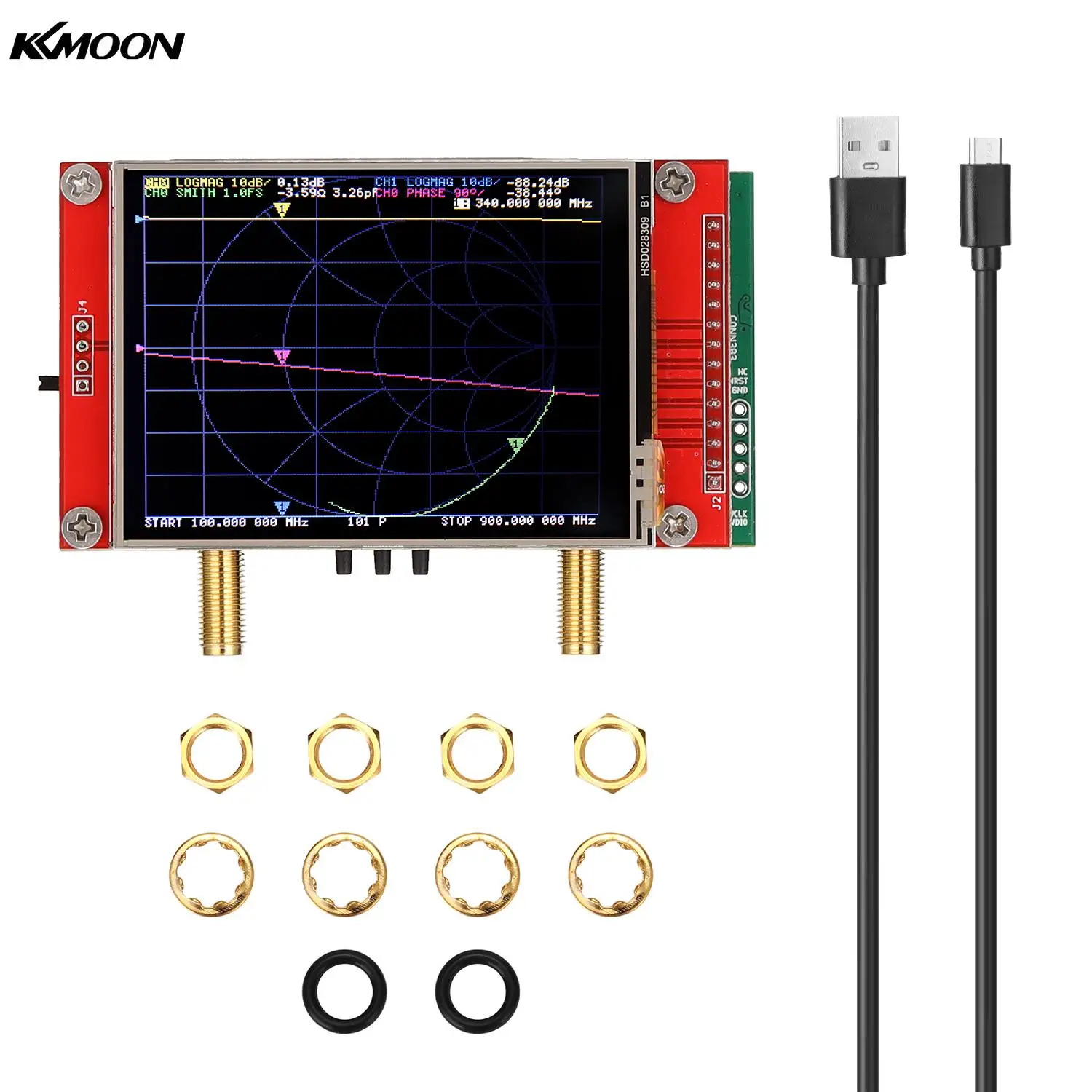 NanoVNA V2 3G вектор сетевой анализатор тестер антенны коротковолновое S-A-A-2 Nano Vna HF VHF