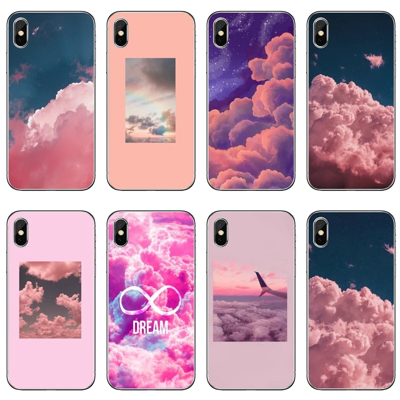 Силиконовый чехол для телефона Sweet sky pink clouds эстетика Xiaomi Mi 9 8 SE Pro A2 Lite 6X 5 4 A3 A1 Note Max