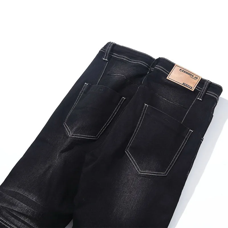 

Hip hop loose high waisted fat jeans men's fat plus plus plus size 28-48 loose jeans men's large pants pants 730