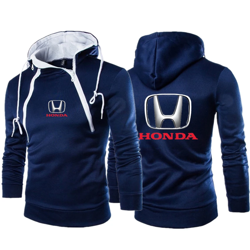 

2021 Men's Honda Car Logo Harajuku Style Casual Pullover Hoodie Brand Hooded Sweatshirt Classic Sportswear Slim Customized Top