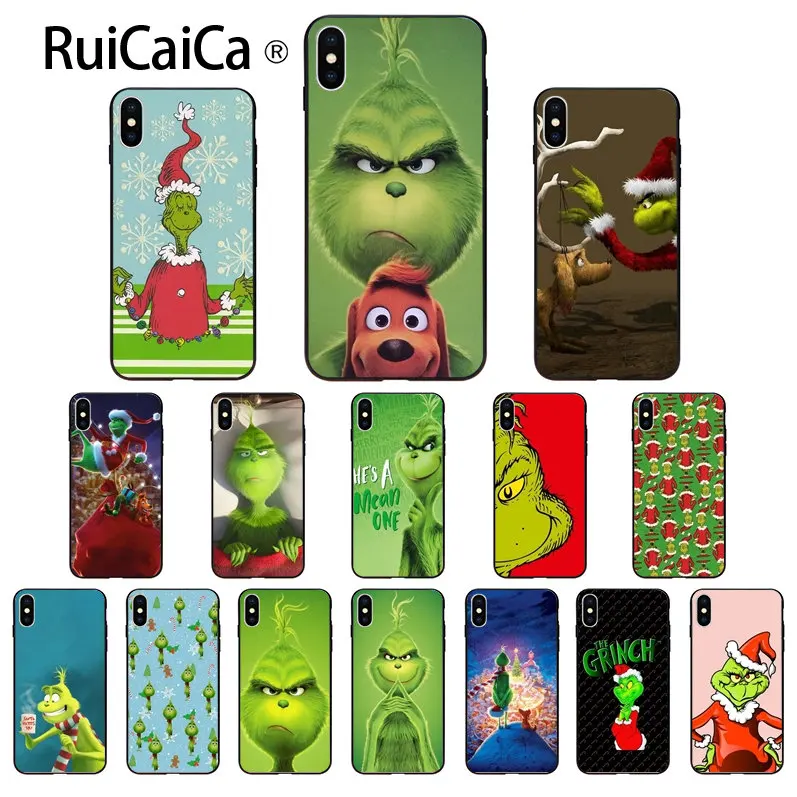 Ruicaica How the Grinch Stole Рождественский мягкий чехол для телефона Apple iPhone 8 7 6 6S Plus X XS MAX 5 5S