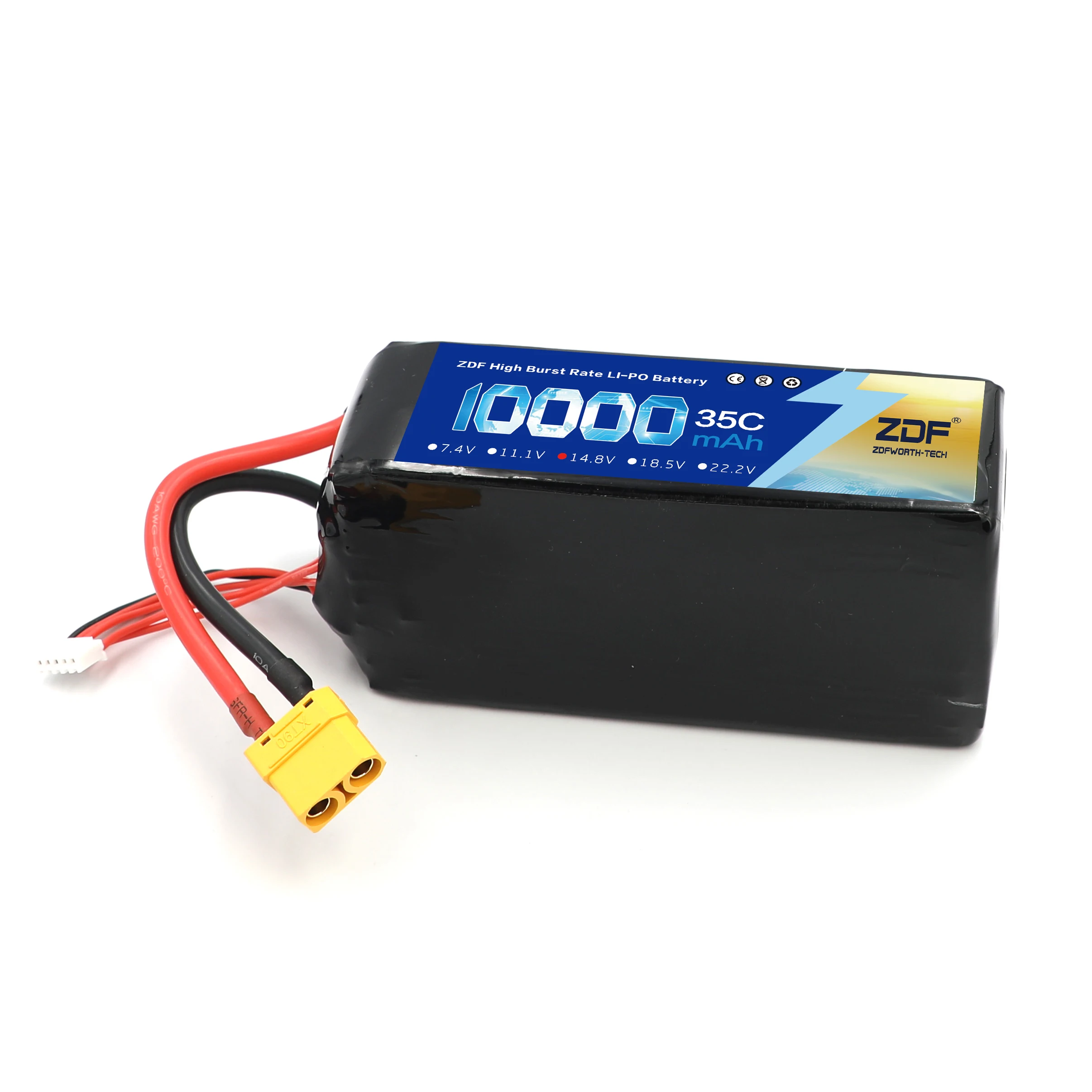 Аккумулятор ZDF 4S 6S 14 8 в 18 5 22 2 10000 мАч 35C MAX 70C RC Lipo для радиоуправляемого вертолета