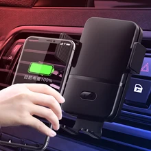 48W Car Wireless charger Universal phone holder Smart Fast Induction Auto Wireless Charging Bracket Mount in car air vent