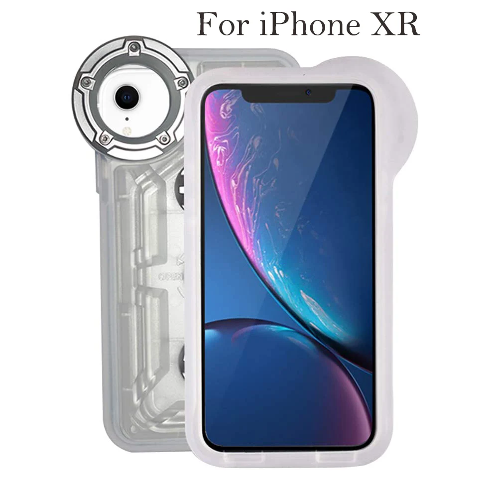 

Underwater Phone housing For iPhone XR XS MAX 6plus 7plus 8plus 60M Waterproof Phone Case Protective Cover For Swimming Diving