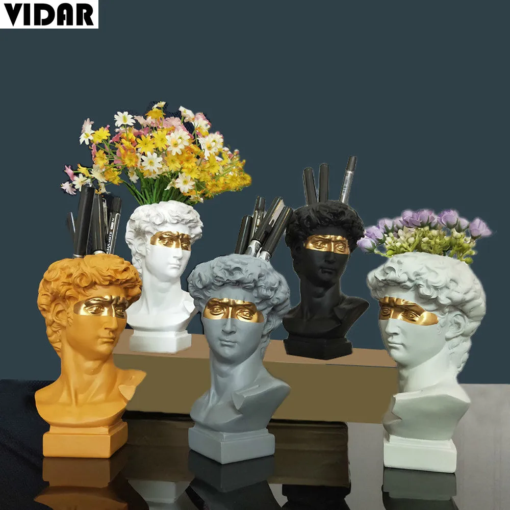 Маленькая полимерная Штукатурная головка VIDAR ваза повязка на глаза пиратский