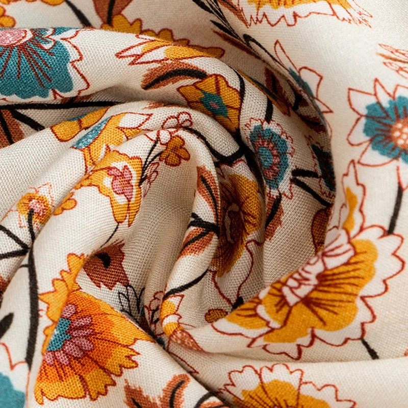 

2021 New Spring Print Dress Women Casual Butterfly Sleeve V Neck Short Dress For Women Fashion Loose Summer Dress