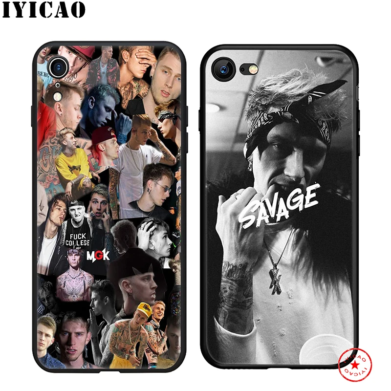 IYICAO Machine Gun Kelly MGK Soft Phone Case for iPhone 11 Pro XR X XS Max 6 6S 7 8 Plus 5 5S SE Silicone TPU |