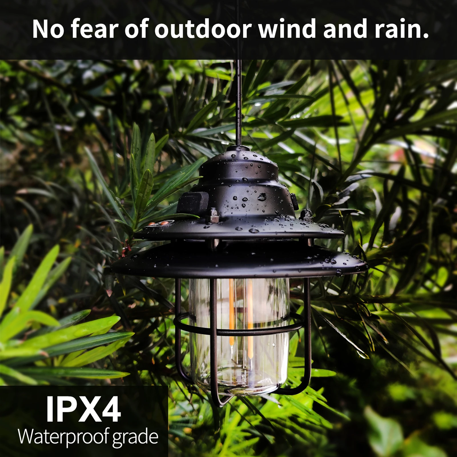 Мини подвесной USB фонарь для кемпинга с 2 светильник ing режимы водостойкий уличный