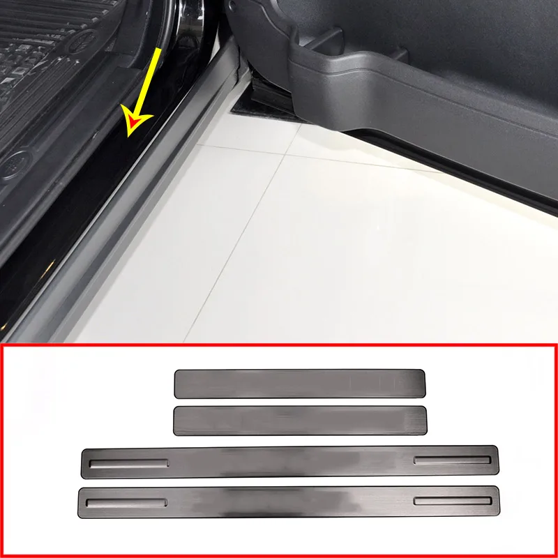 

Черные накладки на пороги из нержавеющей стали для Land rover Discovery 4 LR4 2010-2016