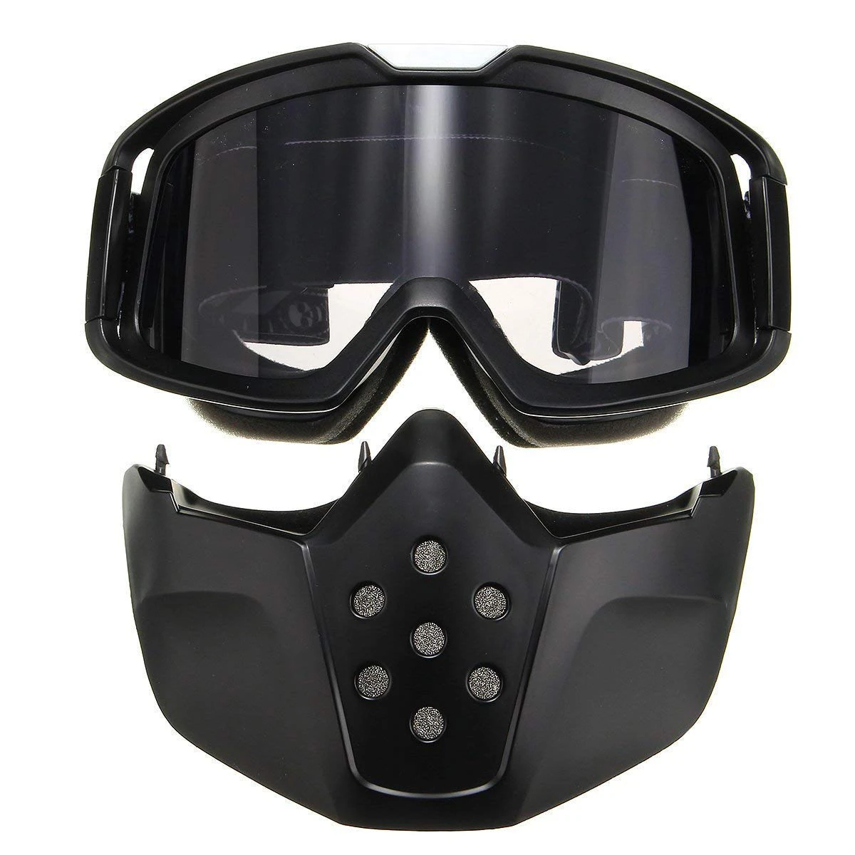 Ski Goggle Motorcycle Face Mask Goggles Motocross Motorbike Glasses Motor Open Detachable Helmets Vintage | Спорт и развлечения