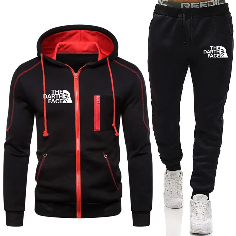 

Men's Winter Warm Sets Cardigan Sweatshirts +Pants New Male Outwear Sportswear Hooded Sweatshirts Winter Thicker Warm Sets
