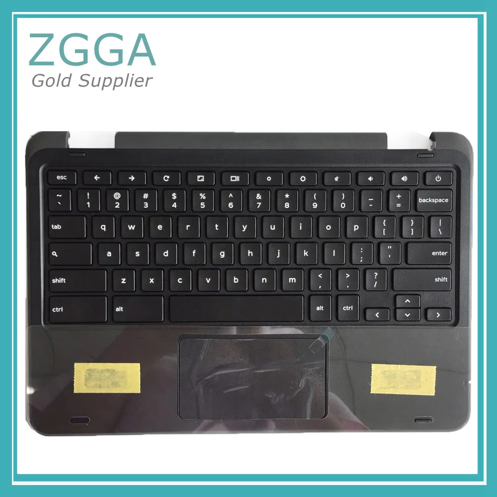 

New Upper Case For Dell Chromebook 11 3189 Palmrest Cover US Keyboard Black 00YFYX 0YFYX