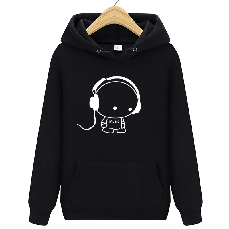 Женская толстовка с длинным рукавом толстовки принтом свободная капюшоном