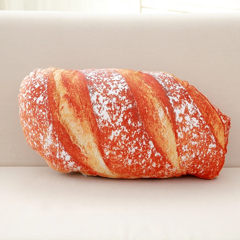 cream bread 1 шт. хлеб стейк, пицца плюшевая подушка в виде еды детские игрушки для малышей мальчик мягкая большая Милая настоящая жизнь девочка подарок на день рождения еда плюшевая подушка - Цвет: cream bread