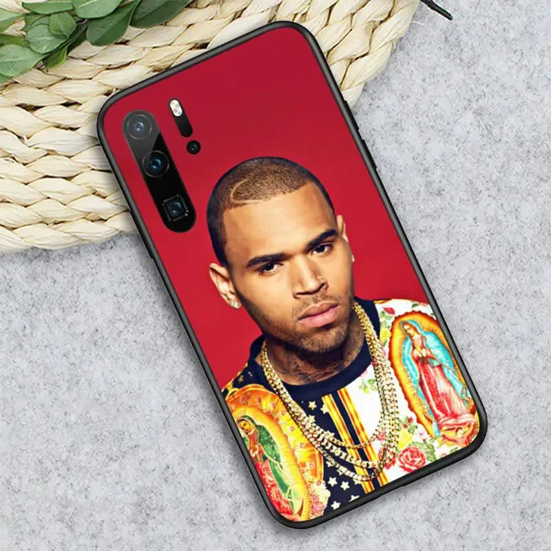

Chris Brown Rap Hot singer Phone Case For Huawei honor Mate P 10 20 30 40 i 9 8 pro x Lite smart 2019 nova 5t