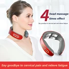 Смарт-массажер 4D для плеч и шеи, Электрический массажер для шеи, уход за здоровьем, релаксация, четыре головки, снятие стресса, усталости, боли