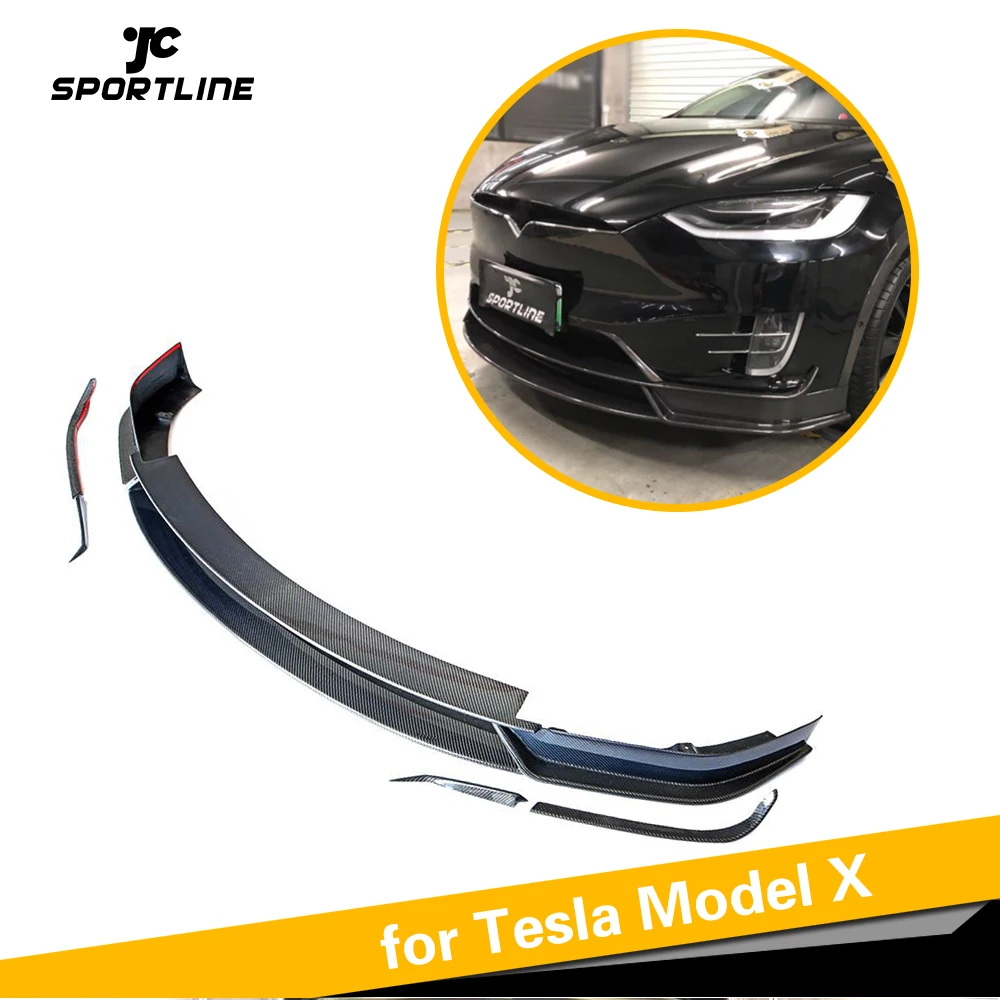 Передний бампер из углеродного волокна спойлер для губ Tesla MODEL X 2016-2018 передний |