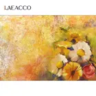 Laeacco гранж цементная стена цветочный узор детский портрет бесшовный узор фото фон фотостудия