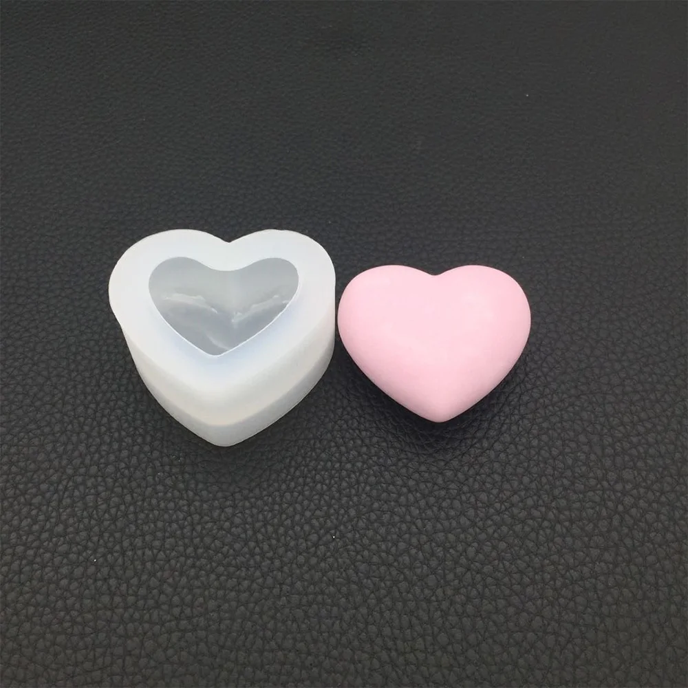 

BOUSSAC 3D Love Heart Dessert Silicone Mousse Home Kitchen Baking Pastry Decoration Handmade Crystal Cake Candy Moulds