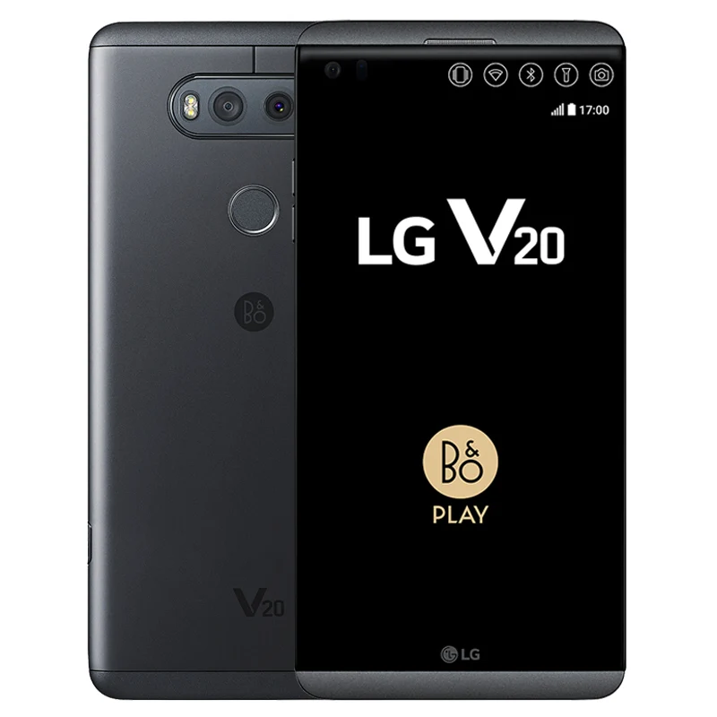 Black LG V20 F800 H910 H918 VS995 4 Гб ОЗУ 64 Гб ПЗУ Snapdragon 820 5," 16 МП 4G LTE разблокированный мобильный телефон - Цвет: Black