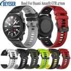 Ремешок силиконовый для Huami Amazfit GTR 47 мм, модный спортивный смарт-браслет для Huami Amazfit Pace Stratos 22S, 22 мм