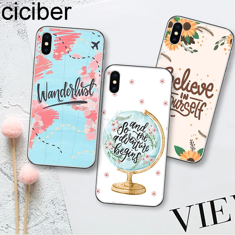 Чехол для мобильного телефона ciciber World Map Apple iPhone 11Pro Max 7 6 6s 8 Plus 5S SE чехол XR X XS MAX