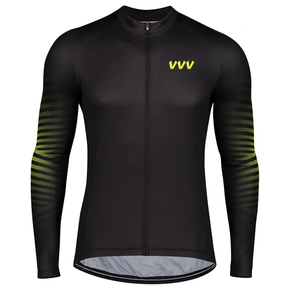 

Long Cycling Men Black Jacket Bike Jersey MTB Shirt Race Sport Top Wear Road Mountain Maillot Breathable Bicycle Clothing