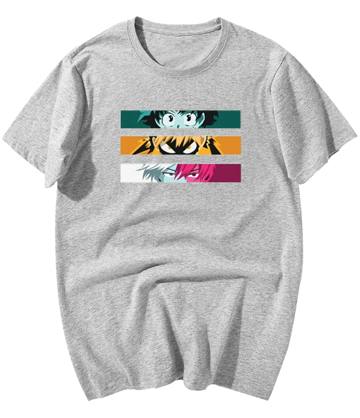 

My Hero Academia Anime Mens T-Shirt Japanese Men's Tshirt Short Sleeve anime Printed Tee Shirt Tops for Men Camiseta Masculina