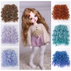 Парики Muzi с волнистыми волосами для куклы, высококачественные термостойкие кукольные волосы 15 см для 13 14 16 BJD аксессуары для куклы сделай сам