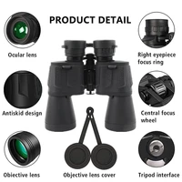 10x50 telescopes hd binoculars compact hunting wild field view bak4 prism low light vision for wildlife watching