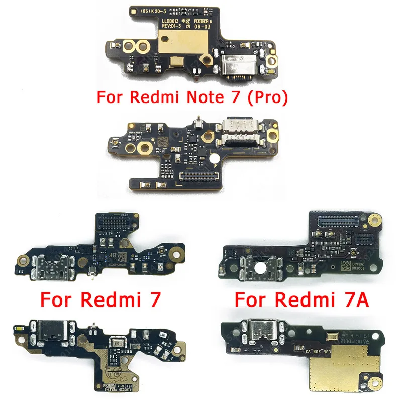 Оригинальный зарядный порт для Xiaomi Redmi 7A Note 7 Note7 USB плата зарядки печатная док