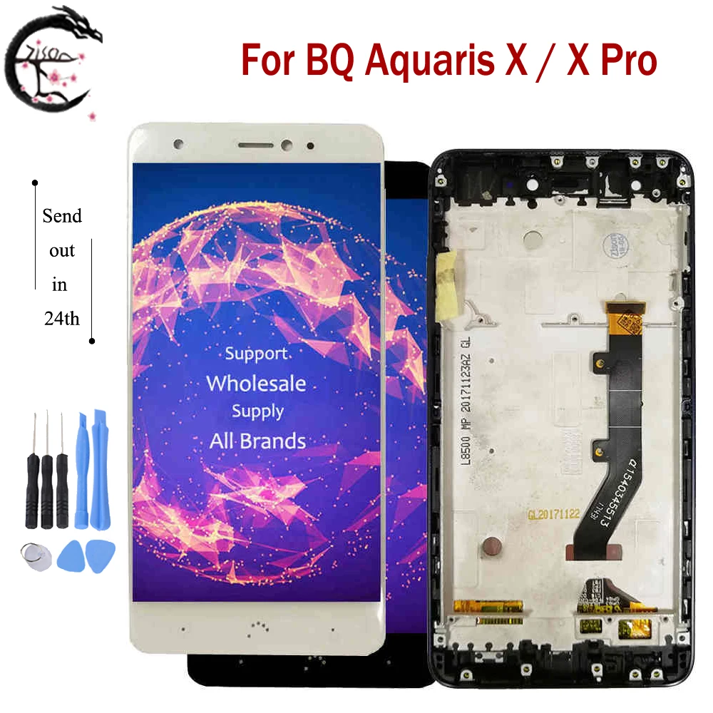 ЖК дисплей с рамкой для BQ Aquaris X / Pro Xpro сенсорный экран 5 2 дюйма дигитайзер в сборе
