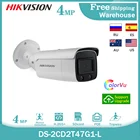 Hikvision 4MP IP Камера ColorVu DS-2CD2T47G1-L H265 + POE SD карты IP67 сигнализации наружного видеонаблюдения камеры видеонаблюдения пуля Камера