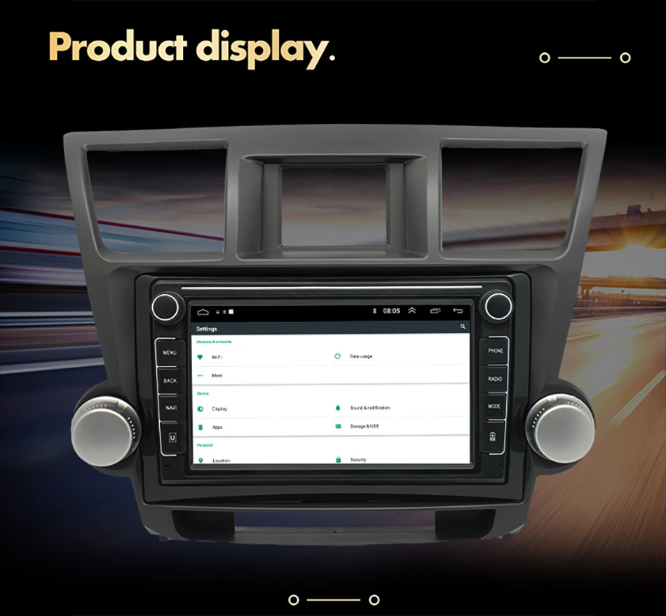 Автомагнитола 4 + 64 ГБ Android 10 для Toyota Highlander 2007 2008 2009 2013 | Автомобили и мотоциклы