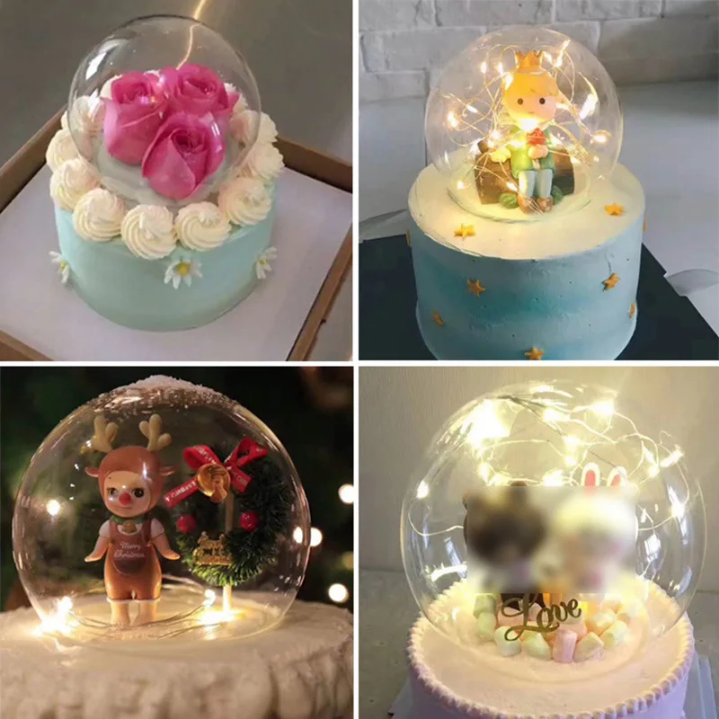 Прозрачный шарик топпер для торта наполненный мяч свадебной вечеринки сделай