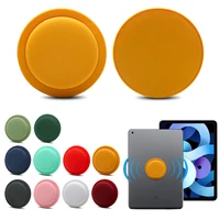 for apple airtags tracker silicone case anti lost protective sleeve back adhesive mount soft cover protector for apple air tags